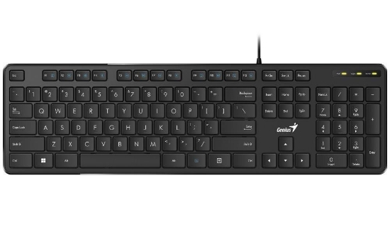 Obrázek GENIUS klávesnice Slimstar M200/ Drátová/ USB/ černá/ CZ+SK layout
