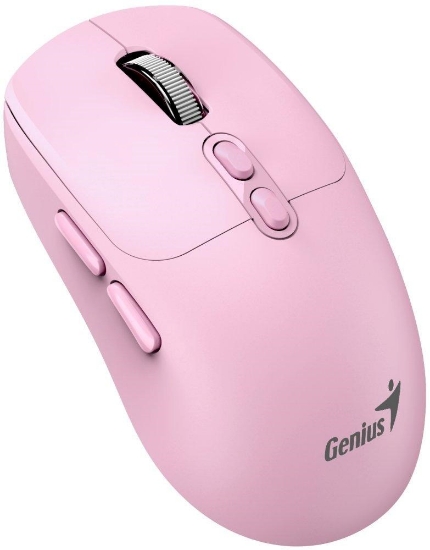 Obrázek GENIUS myš NX-8080S BT/ duální Bluetooth + 2,4GHz/ 1600 dpi/ Copilot/ bezdrátová/ tichá/ růžová