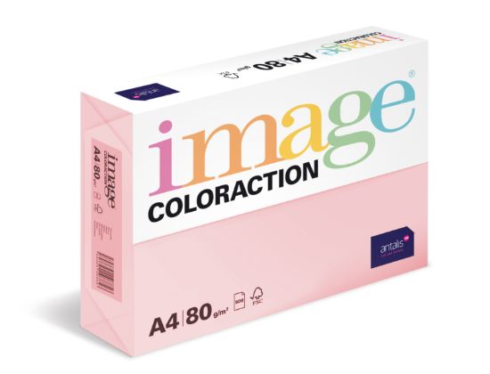 Obrázek Antalis Papír Image Coloraction Tropic - pastelově růžová (OPI74) A4 (80g/100ks)