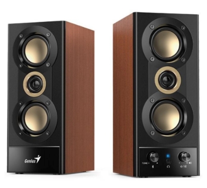 Obrázek GENIUS reproduktory SP-HF800BT, 2.0, 20W, Bluetooth, 3.5mm Jack, dřevěné