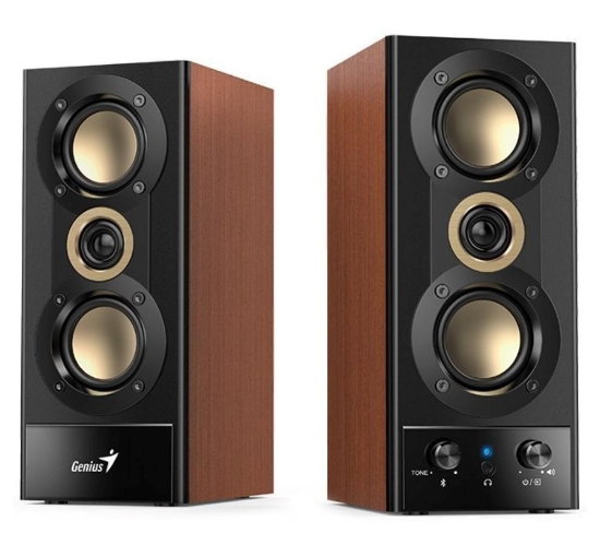 Obrázek GENIUS reproduktory SP-HF800BT, 2.0, 20W, Bluetooth, 3.5mm Jack, dřevěné