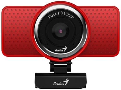 Obrázek GENIUS webkamera ECam 8000/ červená/ Full HD 1080P/ USB2.0/ mikrofon