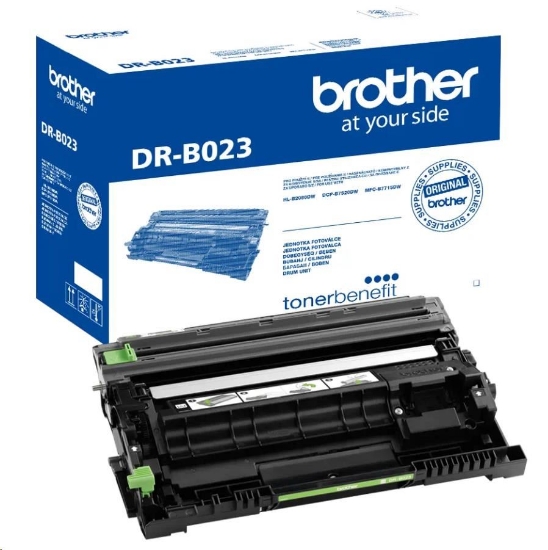 Obrázek BAZAR - BROTHER fotoválec DR-B023 Přibližně 12 000 stránek - TONER BENEFIT - Poškozený obal (Komplet)