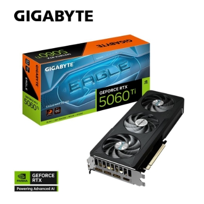 Obrázek GIGABYTE VGA NVIDIA GeForce RTX 5060 Ti EAGLE MAX OC 16G, 16G GDDR7, 3xDP, 1xHDMI