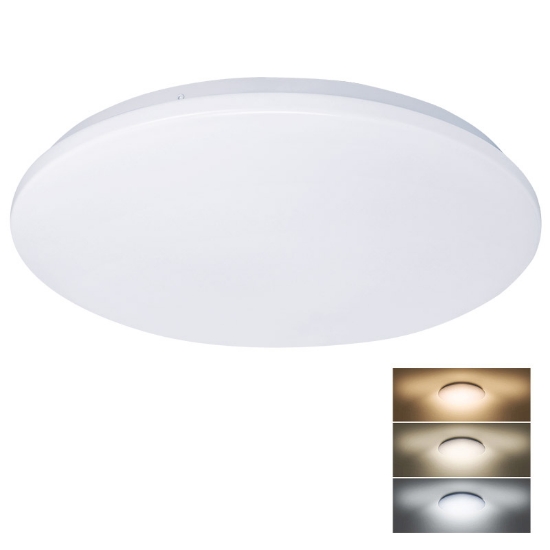 Obrázek BAZAR - Solight LED stropní světlo Plain, 3CCT, 36W, 2520lm, 3000K, 4000K, 6000K, kulaté, 45cm - Poškozený obal