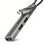 Obrázek AXAGON HUE- STC, 4x USB ALU STRIP hub, 1x USB- A 5Gbps, 2x USB- A & 1x USB- C 480Mbps, kabel USB- C 12cm
