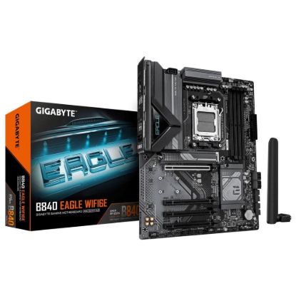 Obrázek GIGABYTE MB Sc AM5 B840 EAGLE WF6E, AMD B840, 4xDDR5, Wifi, DP, HDMI, ATX