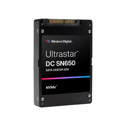 Obrázek WD Enterprise SSD 15.36TB Ultrastar DC SN650, PCIe Gen4, (R:6600, W:2800MB/s), RI-1DW/D BICS5 SE