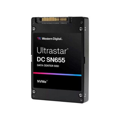 Obrázek WD Enterprise SSD 30.72TB Ultrastar DC SN655, PCIe Gen4, (R:6100, W:3400MB/s), RI-1DW/D BICS5 ISE