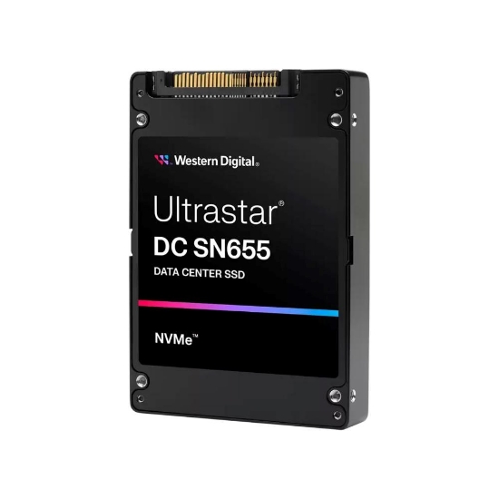 Obrázek WD Enterprise SSD 3.84TB Ultrastar DC SN655, PCIe Gen4, (R:6800, W:2600MB/s), RI-1DW/D BICS5 TCG-Ruby