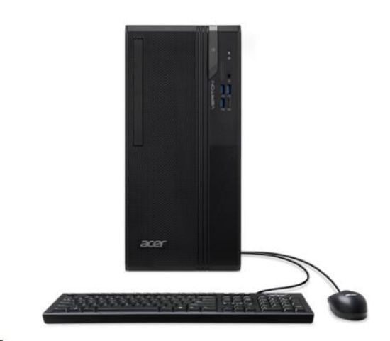 Obrázek ACER PC Veriton VS2720G, i3-14100,8GB DDR5,512GB M.2 SSD,Wifi,DVD±RW,USB KB+mouse,W11P,180W,Black