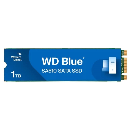 Obrázek WD BLUE SSD 3D NAND WDS100T3B0B 1TB SA510 M.2 SATA, (R:560, W:520MB/s)