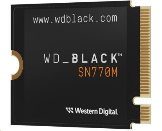 Obrázek WD BLACK SSD NVMe 2TB PCIe SN 770M, Gen4 8 Gb/s, (R:5150, W:4900MB/s) M.2 2230-S3-M