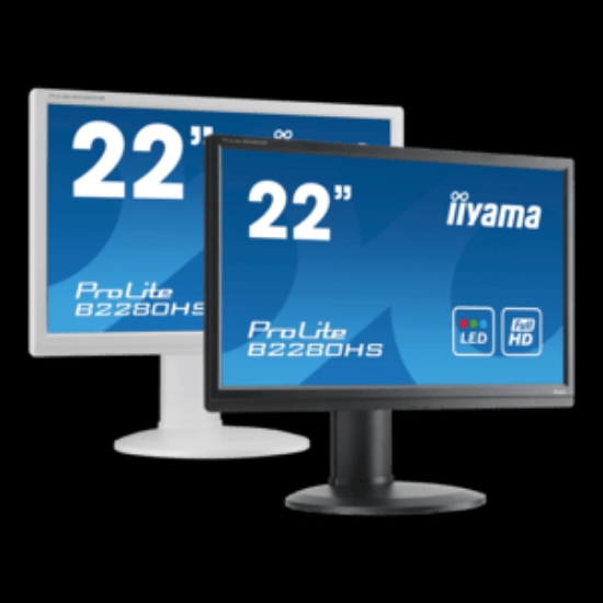 Obrázek iiyama ProLite XUB2292HSU-W6, 54.6cm (21.5''), Full HD, USB, kit (USB), white