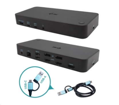 Obrázek i-tec USB 3.0 / USB-C / Thunderbolt, 3x 4K Docking Station + Power Delivery 100W