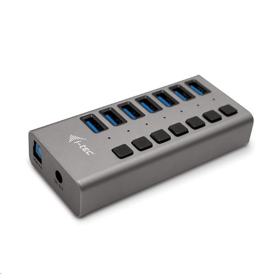 Obrázek i-tec USB 3.0 nabíjecí HUB 7port + Power Adapter 36 W