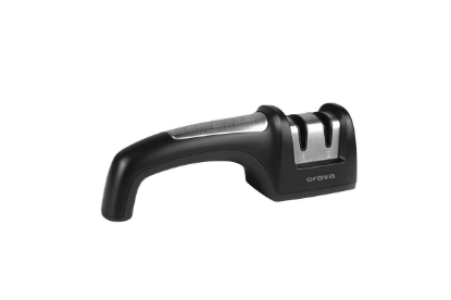 Obrázek ORAVA BN-10 brousek nožů, manuální, diamantové / keramické kotouče, Soft Touch rukojeť