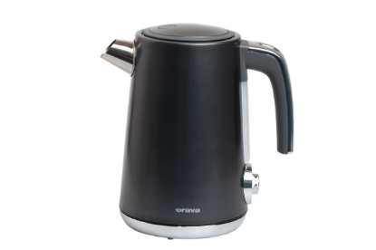 Obrázek ORAVA Delux-1 rychlovarná konvice, 2200 W, 1.7 l, regulace teploty, automatické vypnutí, nerez černá