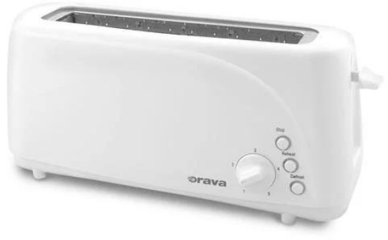Obrázek Orava HR-109 topinkovač, 1050 W, 2 topinky, regulace opékání, automatické vypnutí, miska na drobky