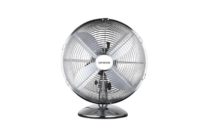 Obrázek Orava SF-100 X stolní oscilující ventilátor, 3 stupně rychlosti, oscilace doprava a doleva, stříbrná