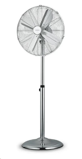 Obrázek Orava SF-200 X stojanový kovový ventilátor, 3 stupně rychlosti, automatické otáčení, stříbrná