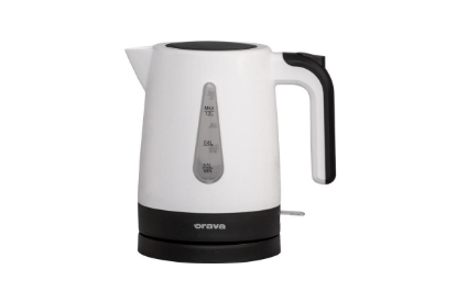 Obrázek Orava VK-2015 rychlovarná konvice, 1200 W, 1.2 l, automatické vypnutí, bílá / černá