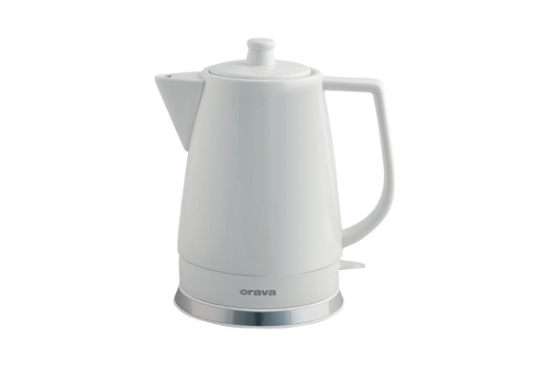 Obrázek Orava VK-3813 W rychlovarná konvice, 1500 W, 1.5 l, kermická, automatické vypnutí, bílá