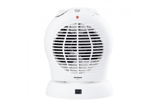 Obrázek Orava VL-201 A horkovzdušný ventilátor, 1000-2000 W, přepínač výkonu, 15-20 m2, 2 úrovně výkonu, bílá