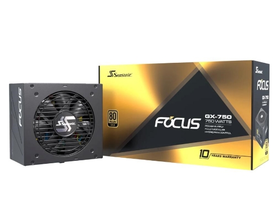 Obrázek SEASONIC zdroj 750W Focus GX-750, 80+ GOLD (SSR-750FX)