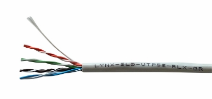 Obrázek UTP kabel LYNX REELEX AIR, Cat5E, drát, PVC, Eca, šedý, 305m