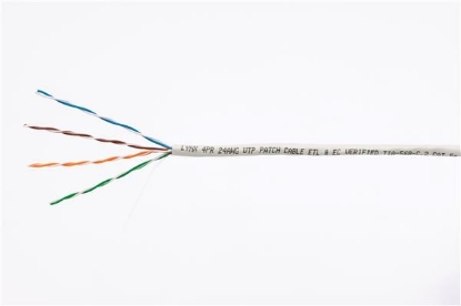 Obrázek UTP kabel LYNX, Cat5E, licna(lanko), PVC, Dca, šedá, 305m