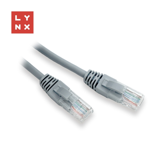 Obrázek LYNX UTP patch kabel Cat5e, PVC, CCA, 2m, šedý