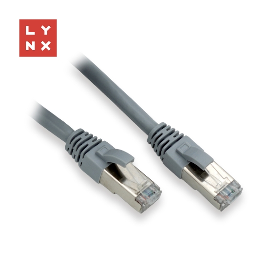 Obrázek LYNX FTP patch kabel Cat6, PVC, 5m, šedý