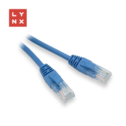 Obrázek LYNX UTP patch kabel Cat5e, PVC, CCA, 2m, modrý