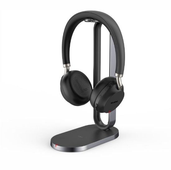 Obrázek Yealink BH72 Bluetooth černá náhlavní soupravou na obě uši se stojanem USB-C