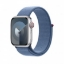 Obrázek APPLE Watch Series 9 GPS + Cellular 45mm Silver Aluminium Case with Winter Blue Sport Loop