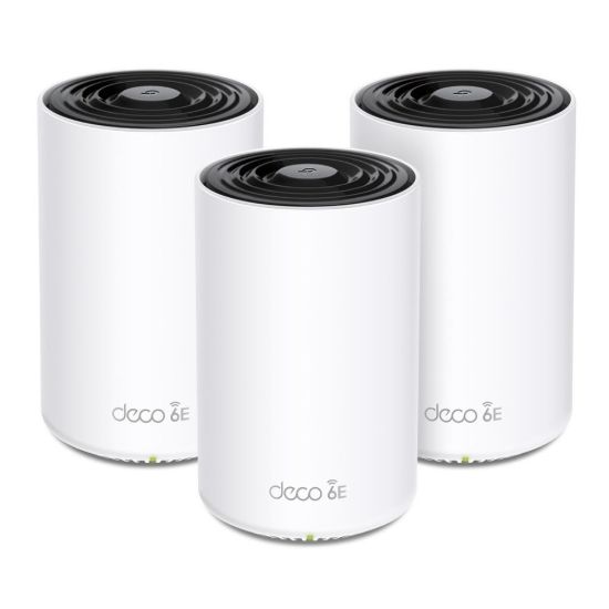 Obrázek BAZAR - TP- Link Deco XE75(3- pack) WiFi6E Mesh (AXE5400, 2, 4GHz/ 5GHz/ 6GHz, 3xGbELAN/ WAN) - Rozbaleno (Komplet)
