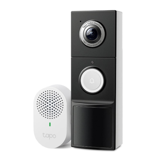 Obrázek BAZAR - TP-Link Tapo D235 Chytrý video zvonek (5MP, 2K, WiFi, IR 10m, microSD) - rozbaleno