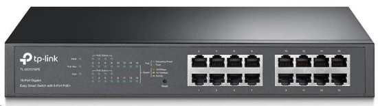 Obrázek TP-Link Easy Smart switch TL-SG1016PE (16xGbE,8xPoE+,150W,fanless)
