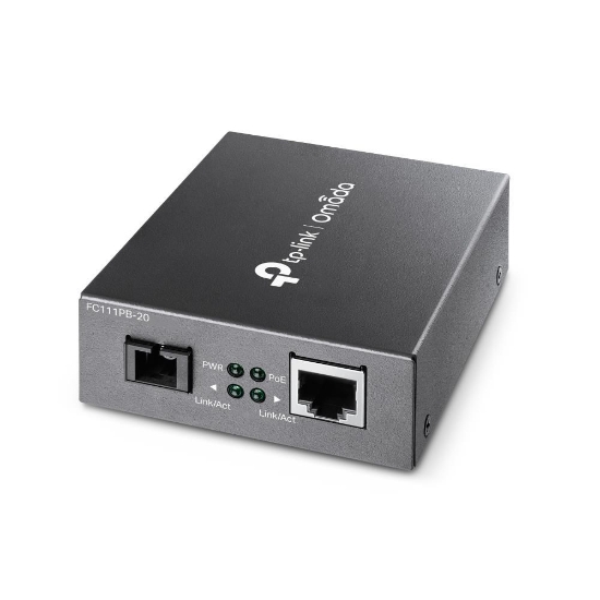 Obrázek TP-Link FC111PB-20 WDM media konvertor s PoE (1x100Mb/s,1x simplex SC,SM,1310/1550nm,20km)