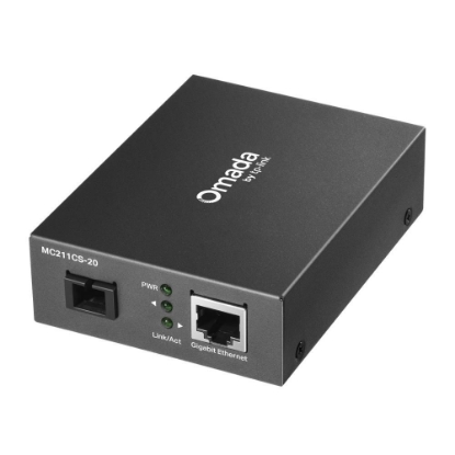 Obrázek TP-Link OMADA MC212CS-20 WDM media konvertor (1xGbE,1x simplex SC/UPC, SM, 1310/1550nm, 20km)