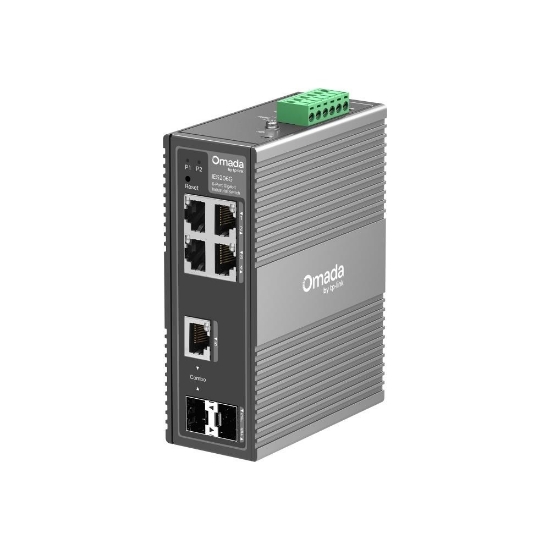 Obrázek TP-Link OMADA průmyslový switch IES206G (4xGbE,1xGbE/SFPcombo,1xSFP,DIN,IP40,fanless)