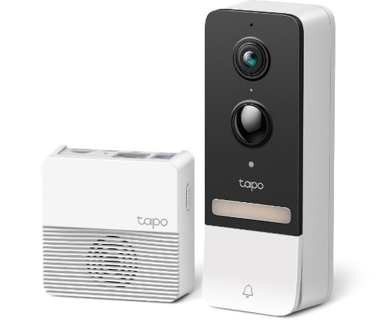 Obrázek TP-Link Tapo D230S1 Chytrý video zvonek Tapo T230S1 1xTapo D230, 1xTapo H200 (5MP, 2K, WiFi, IR 8m, 1xGbE, microSD)
