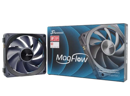Obrázek SEASONIC Ventilátor MagFlow 120 mm, černá