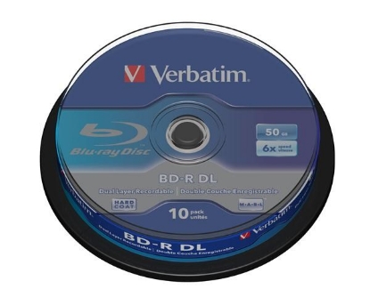 Obrázek VERBATIM BD-R(10-pack)/DualLayer/spindle/6X/50GB