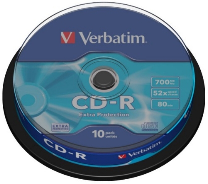 Obrázek VERBATIM CD-R(10-Pack)Spindle/EP/DL/52x/700MB