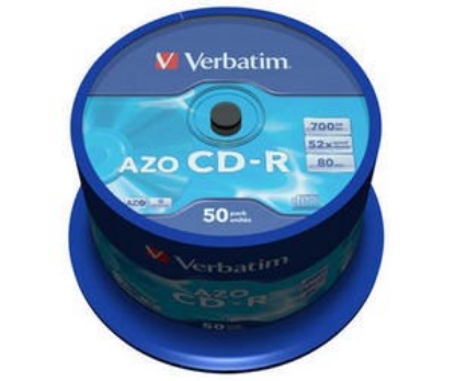 Obrázek VERBATIM CD-R(50-Pack)Spindle/Crystal/DLP/52x/700MB