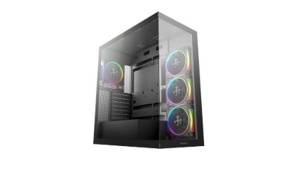 Obrázek DEEPCOOL Case CG580 4F V2, ATX, Průhledná bočnice, 4x120mm ARGB, černá