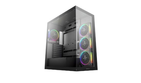 Obrázek DEEPCOOL Case CG580 4F V2, ATX, Průhledná bočnice, 4x120mm ARGB, černá