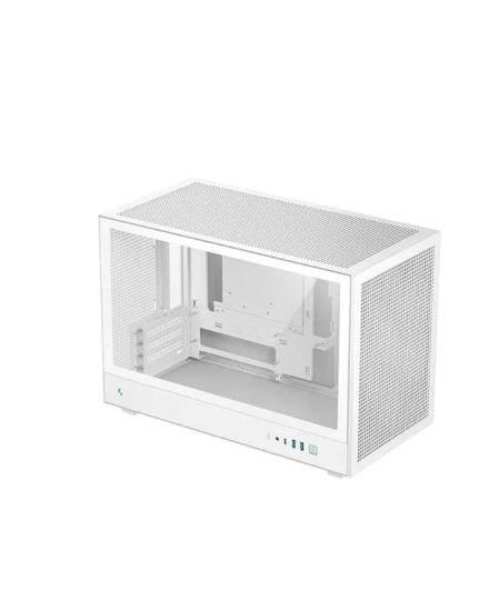 Obrázek DEEPCOOL Case CH260 WH, mATX, Průhledná bočnice, bílá